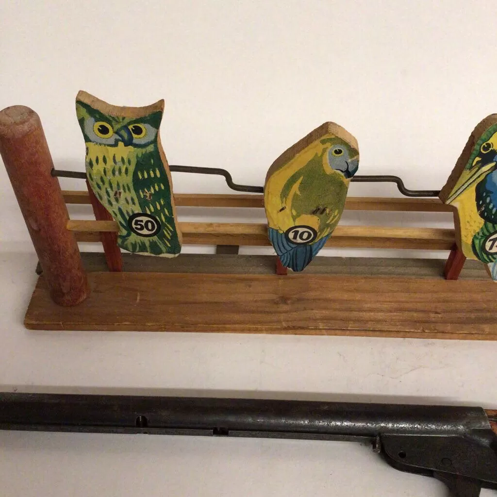 3pc. Daisy Cork Gun & Target Game, ca. 1950s