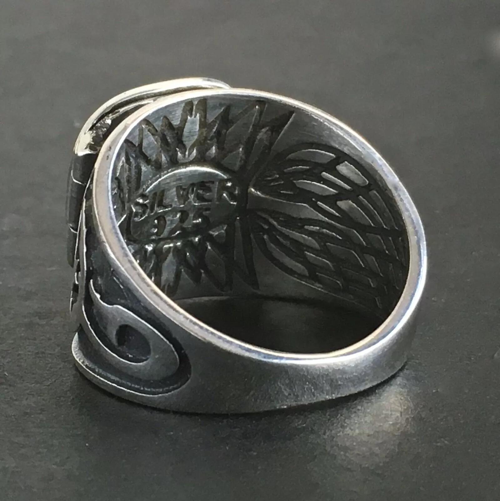 925 Sterling Silver Poison Box Ring Turkish Artisan Jewelry