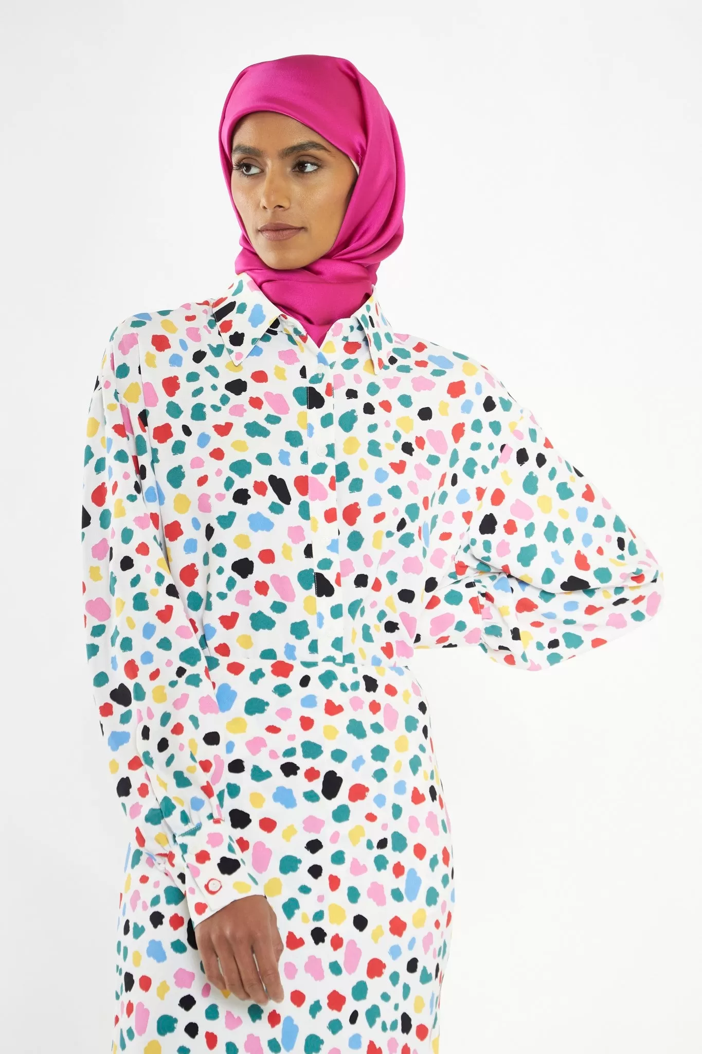 Abstract Spot Long Sleeve Shirt