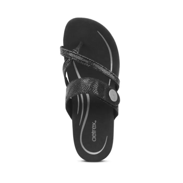 Aetrex Women's Izzy Sparkle Black