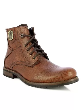 Alberto Torresi Men Mid Brown Eli High Top Boots