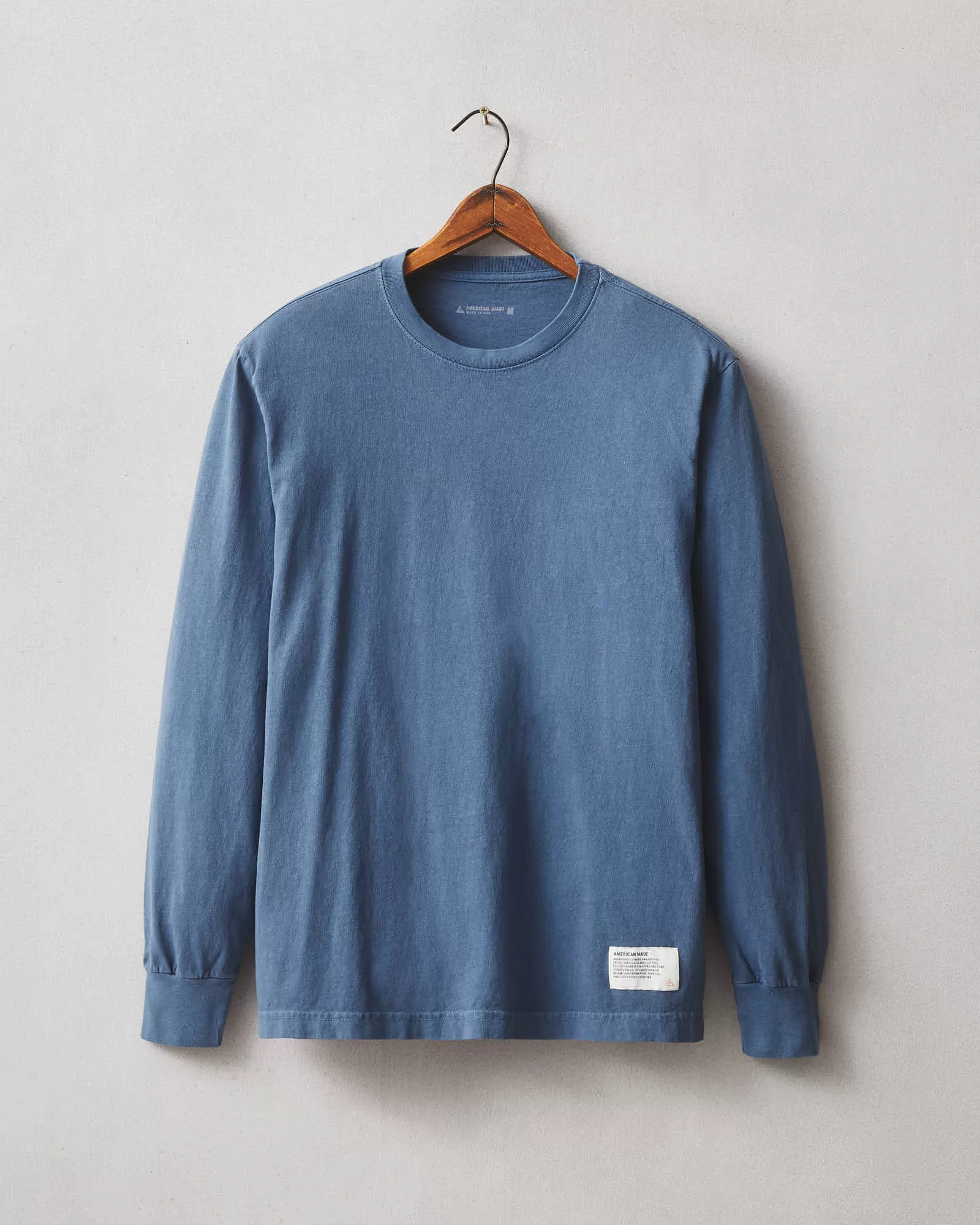 American Vintage Long Sleeve Tee - Dusk Blue