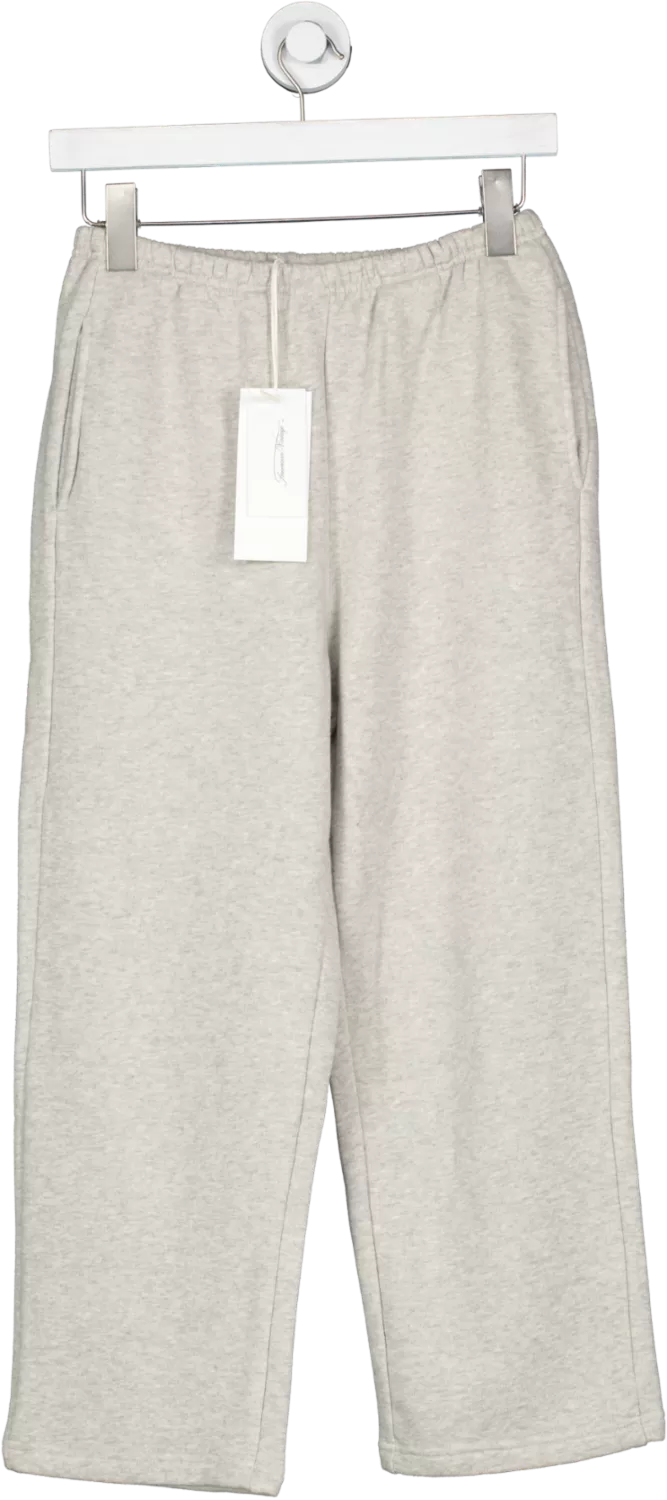 American Vintage Organic Cotton Grey Marl Jogger UK XS