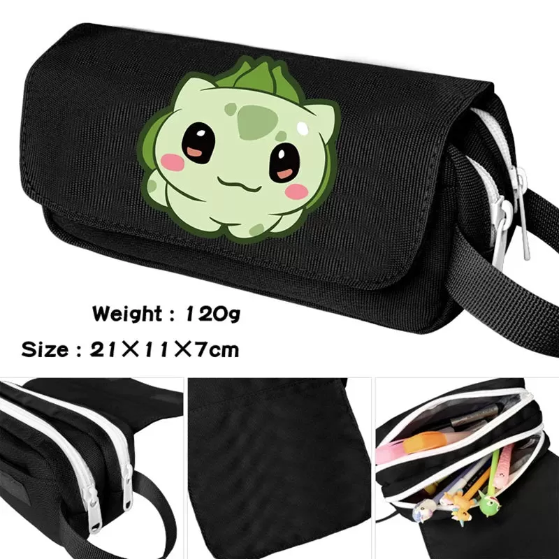 Anime Pokemon Pencil Case High Capacity Stationery Box Bulbasaur Cartoon Pikachu Charizard School Supplies Squirtle Pencil Bags