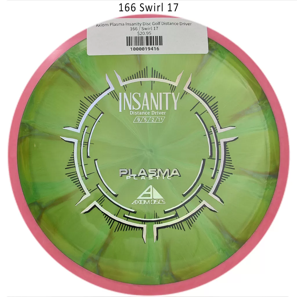 Axiom Plasma Insanity Disc Golf Distance Driver