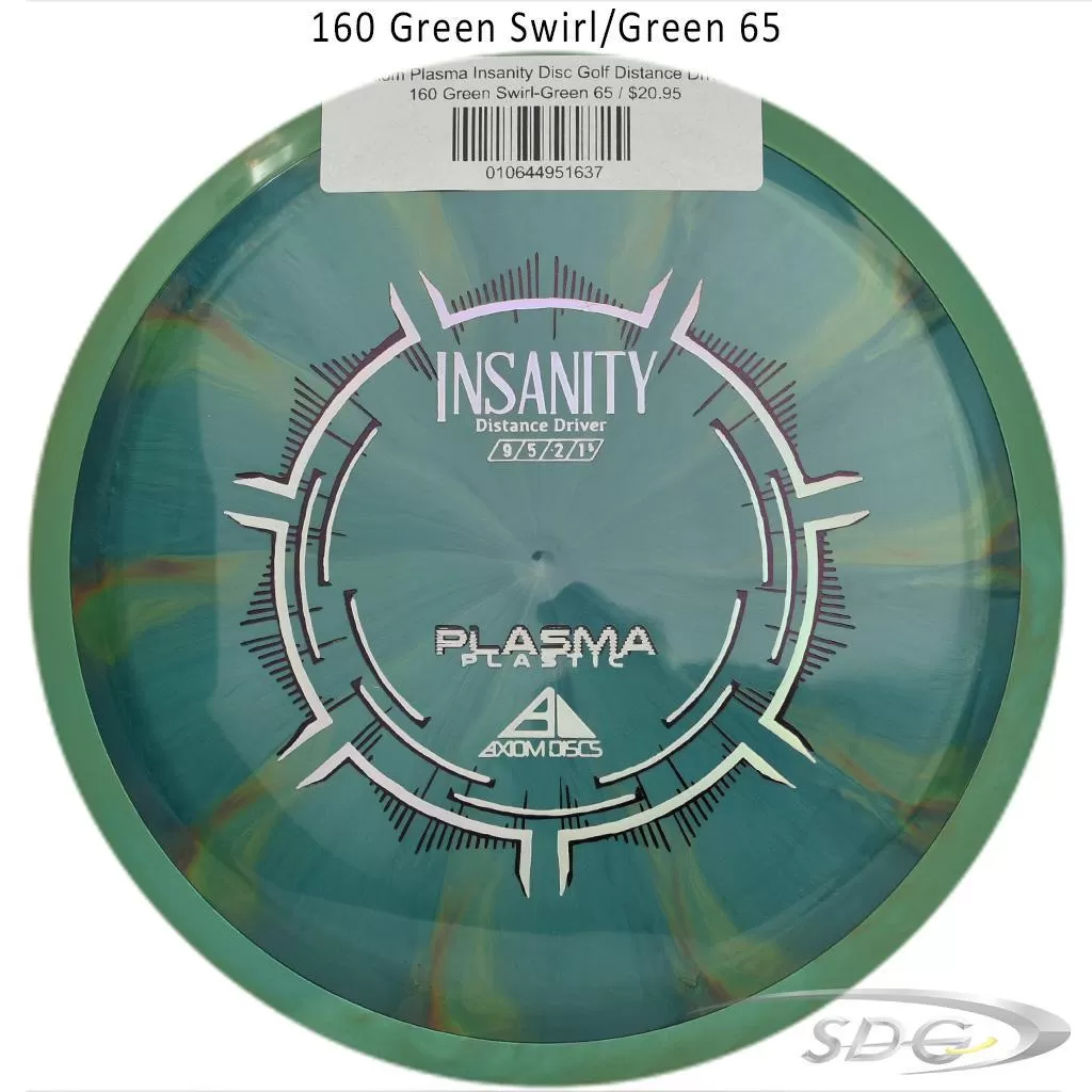 Axiom Plasma Insanity Disc Golf Distance Driver