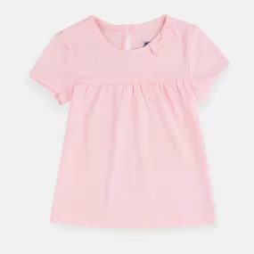 Baby C Bow Style Pink Frock Style Shirt 6658