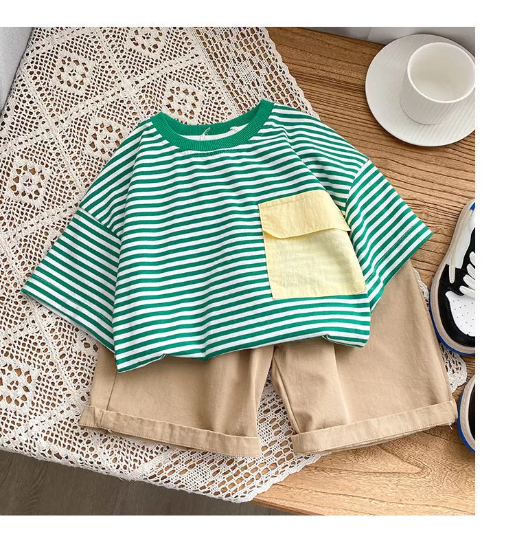 Baby Kid Boys Solid Color Shorts