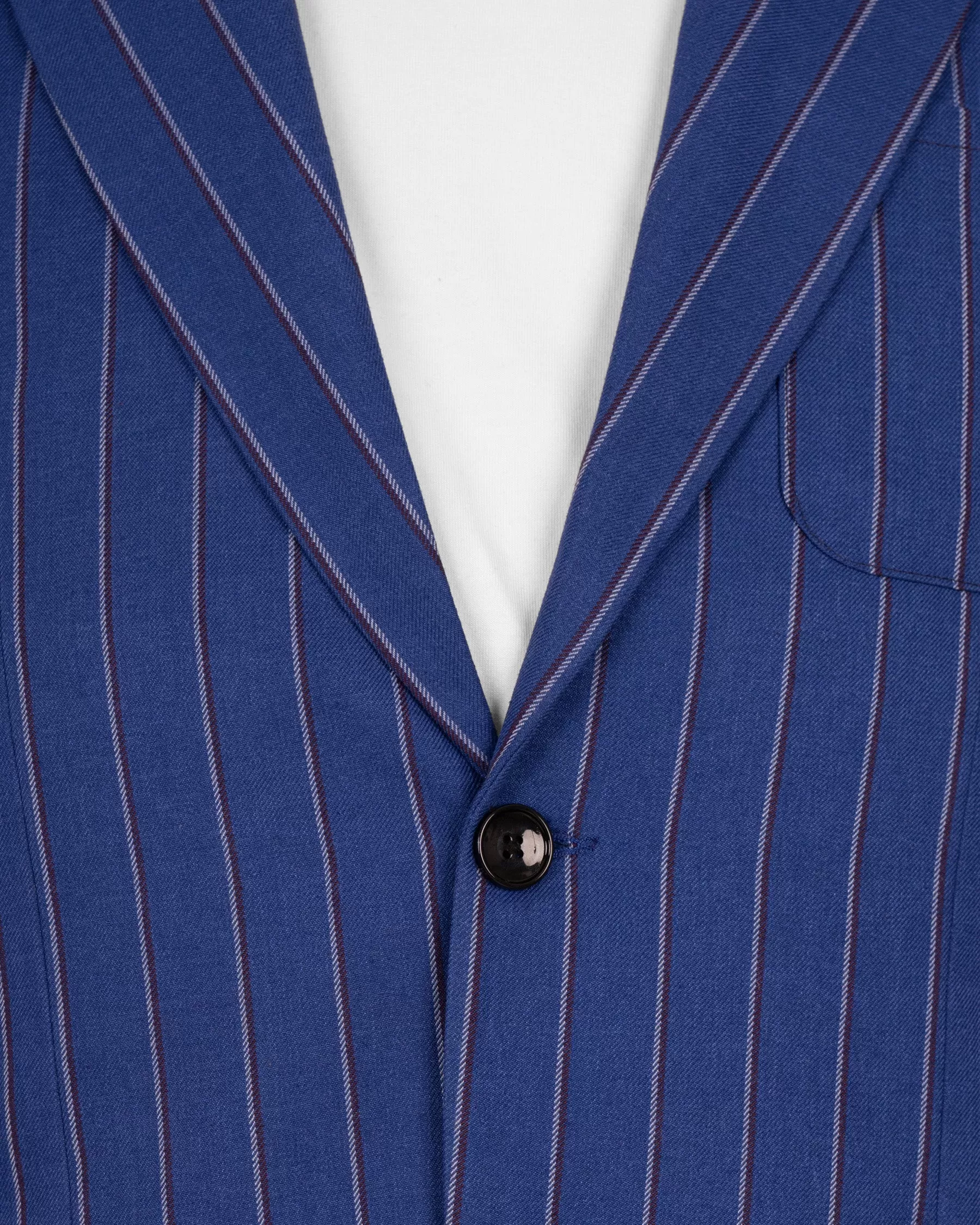 Bahama Blue Striped Woolrich Sports Blazer