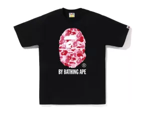 BAPE ABC CAMO BY BATHING APE TEE BLACK/PINK