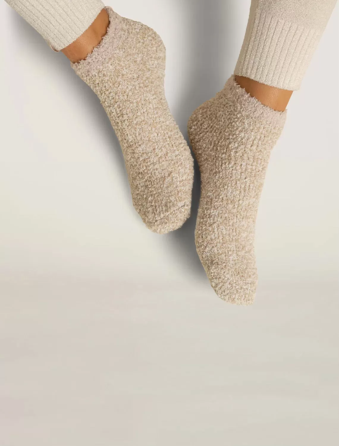 Barefoot Dreams CozyChic 2 Pair Tennis Sock Set- Stone Multi