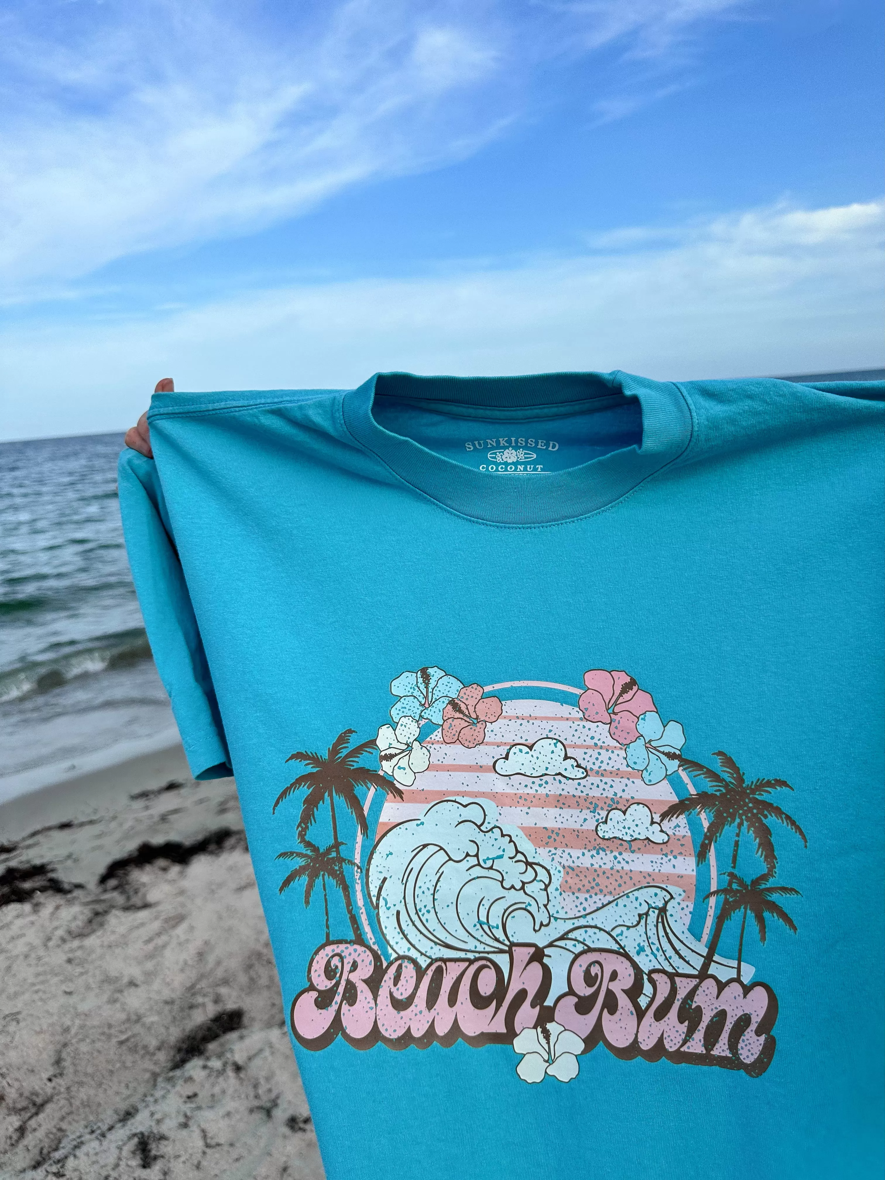 BEACH BUM WAVES TEE