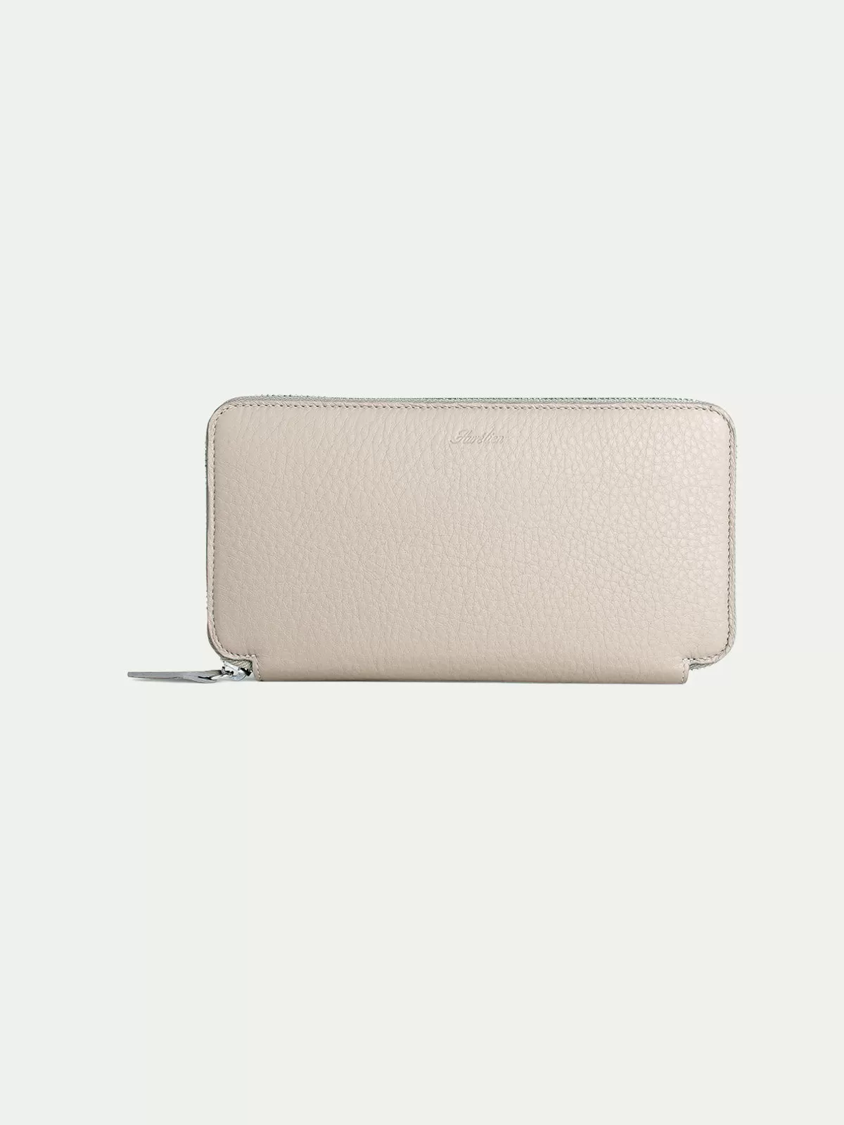 Beige Zipper Wallet