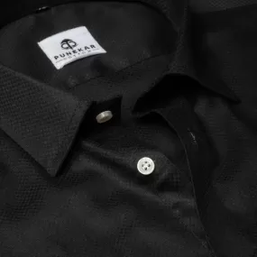 Black Color Dobby Cotton Shirt For Men