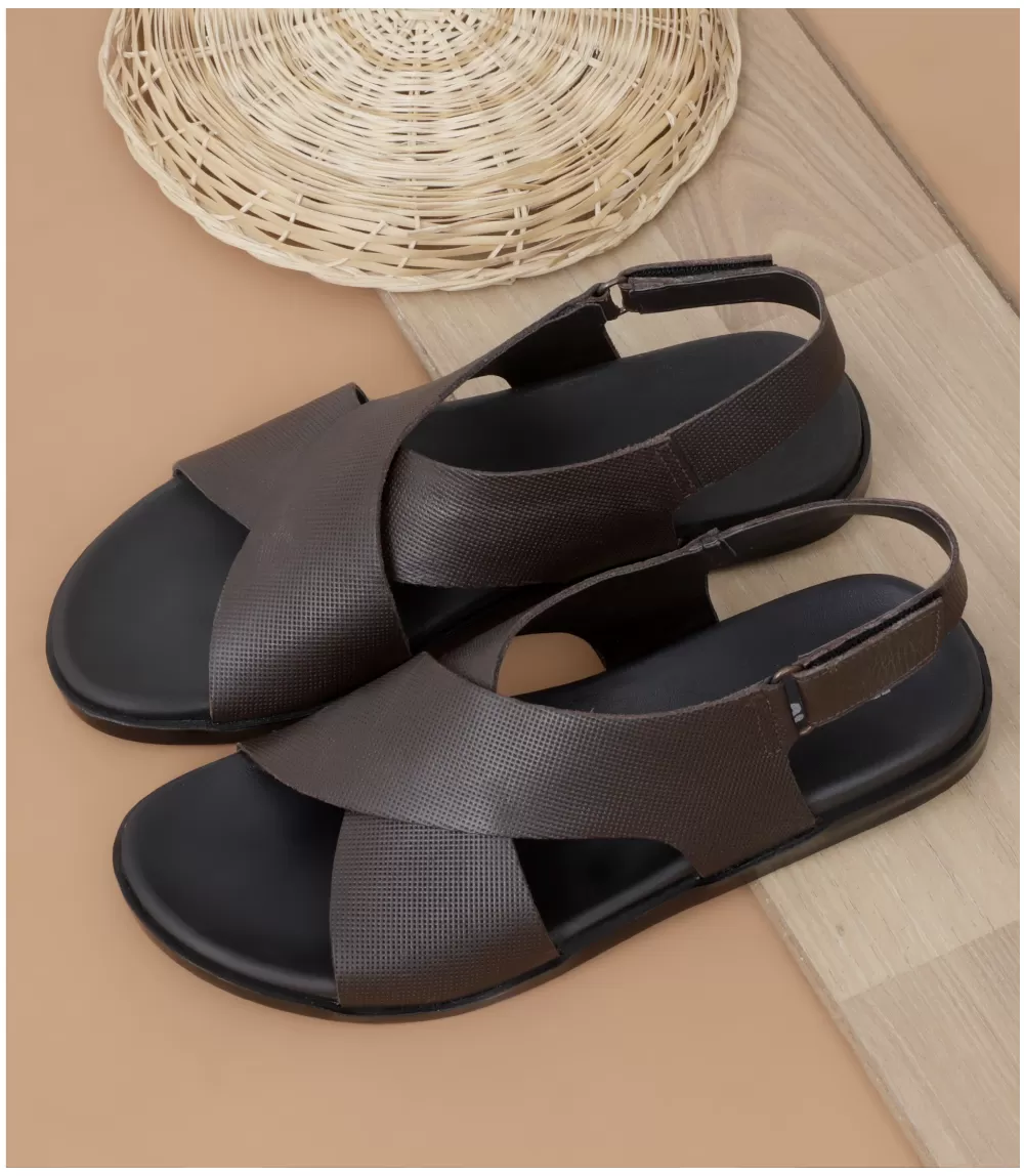 BM4666-CHOCO-Men Sandal