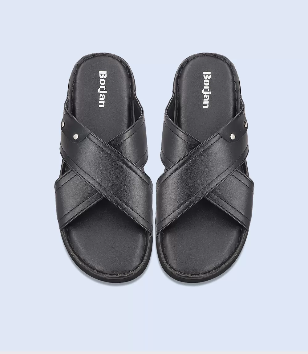 BM4934-BLACK-Men Slipper