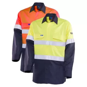 Bool Shirt Parvotex® Inherent Fire Retardant Two Tone L/S c/w Loxy® FR Tape HRC1  BW2500T1