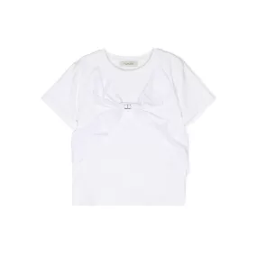 Bow Detail Jersey T-shirt