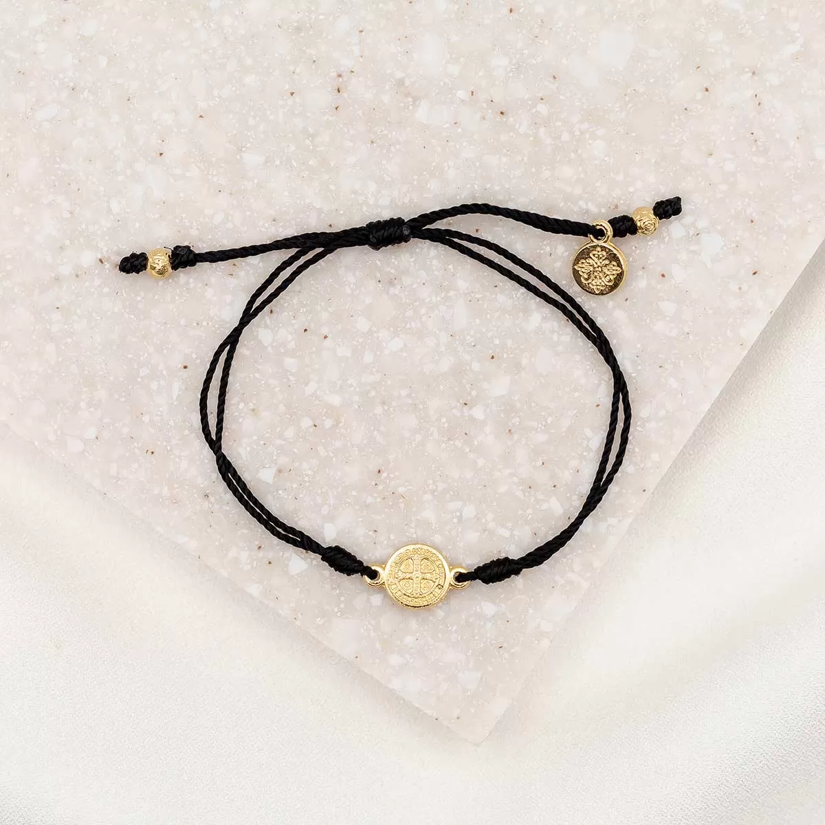 Breathe Blessing Bracelet in Black & Gold