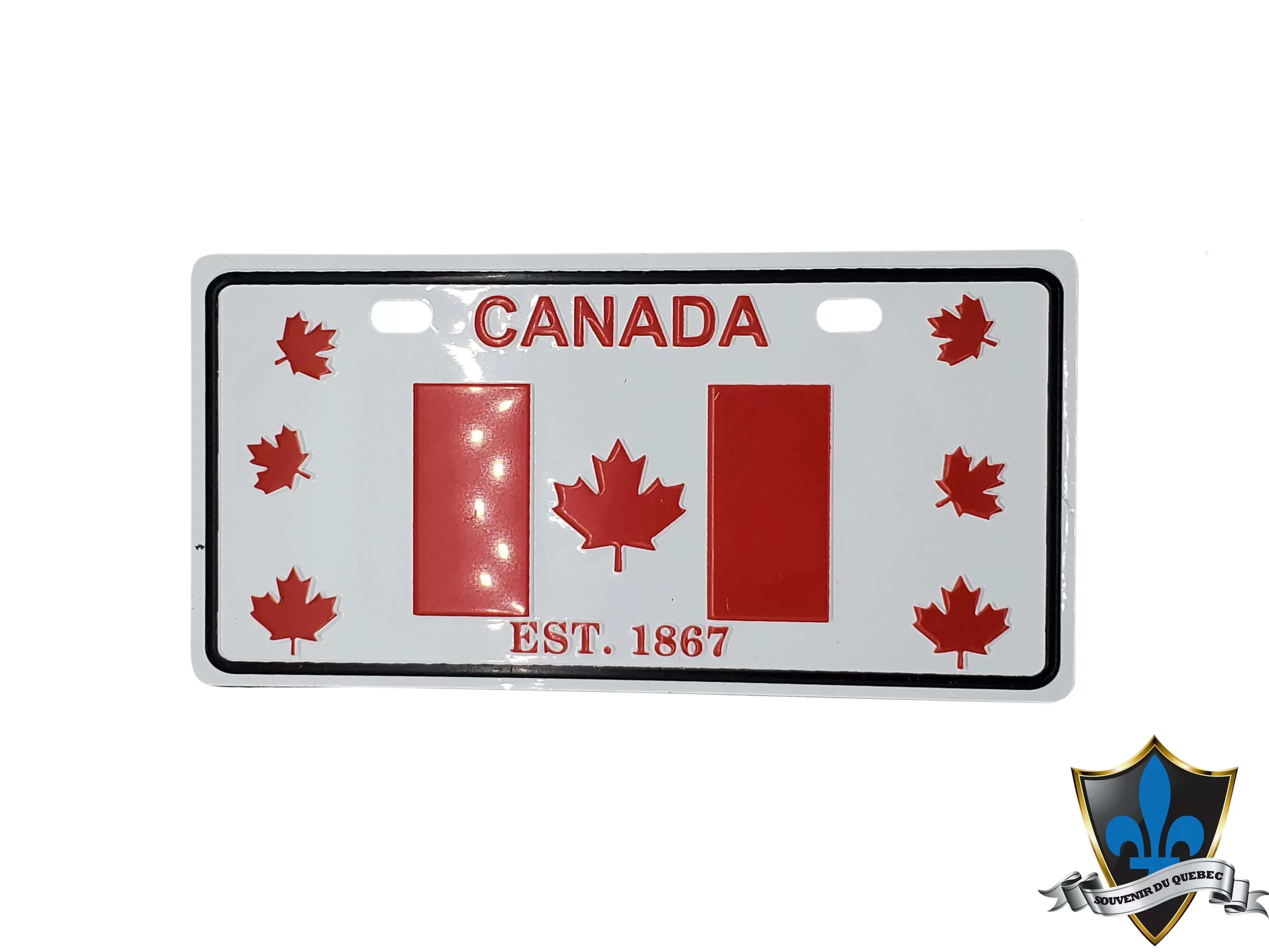 Canada flag 1867 metal magnet.