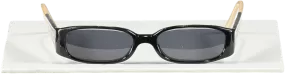 Chanel Black Black/beige Vintage 3122 Logo Arm Slim Sunglasses