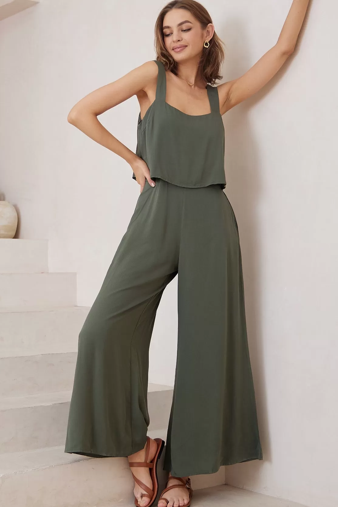 Cielo Jumpsuit - Khaki