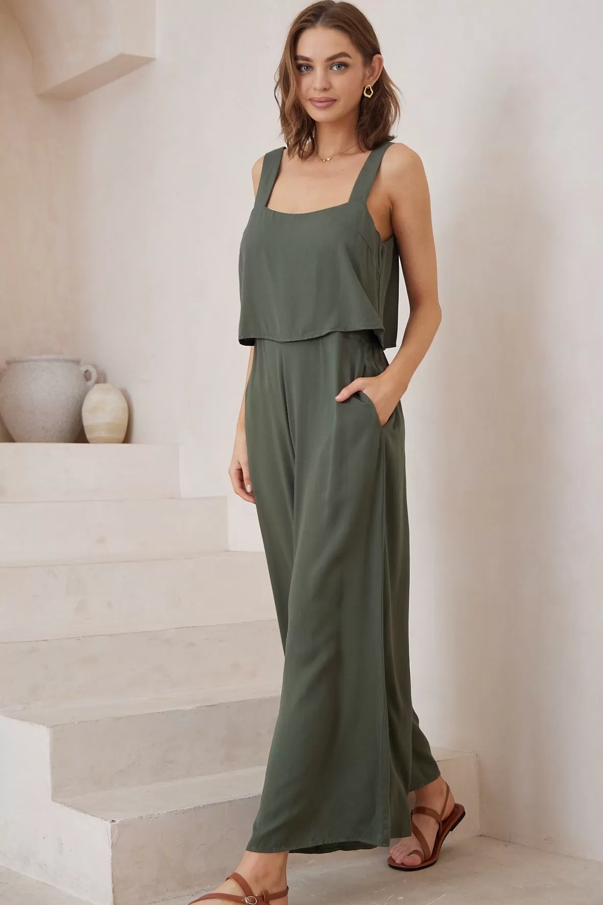 Cielo Jumpsuit - Khaki