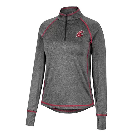 Colosseum Womens Gray 1/4 Zip Up