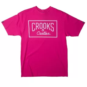 CROOKS & CASTLES GRAPHIC T-SHIRT HOT PINK - CC219