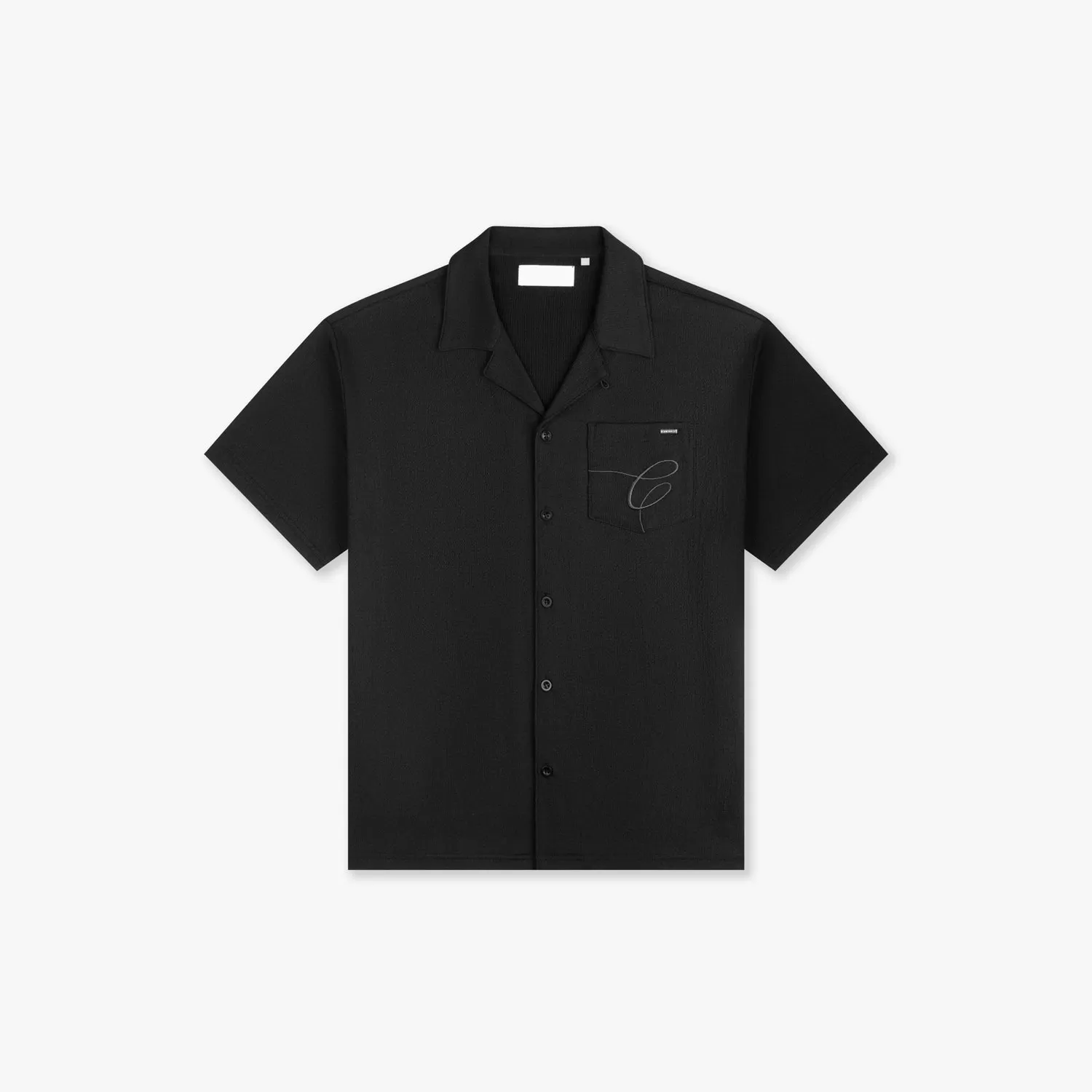 CROYEZ SEERSUCKER SHIRT - VINTAGE BLACK