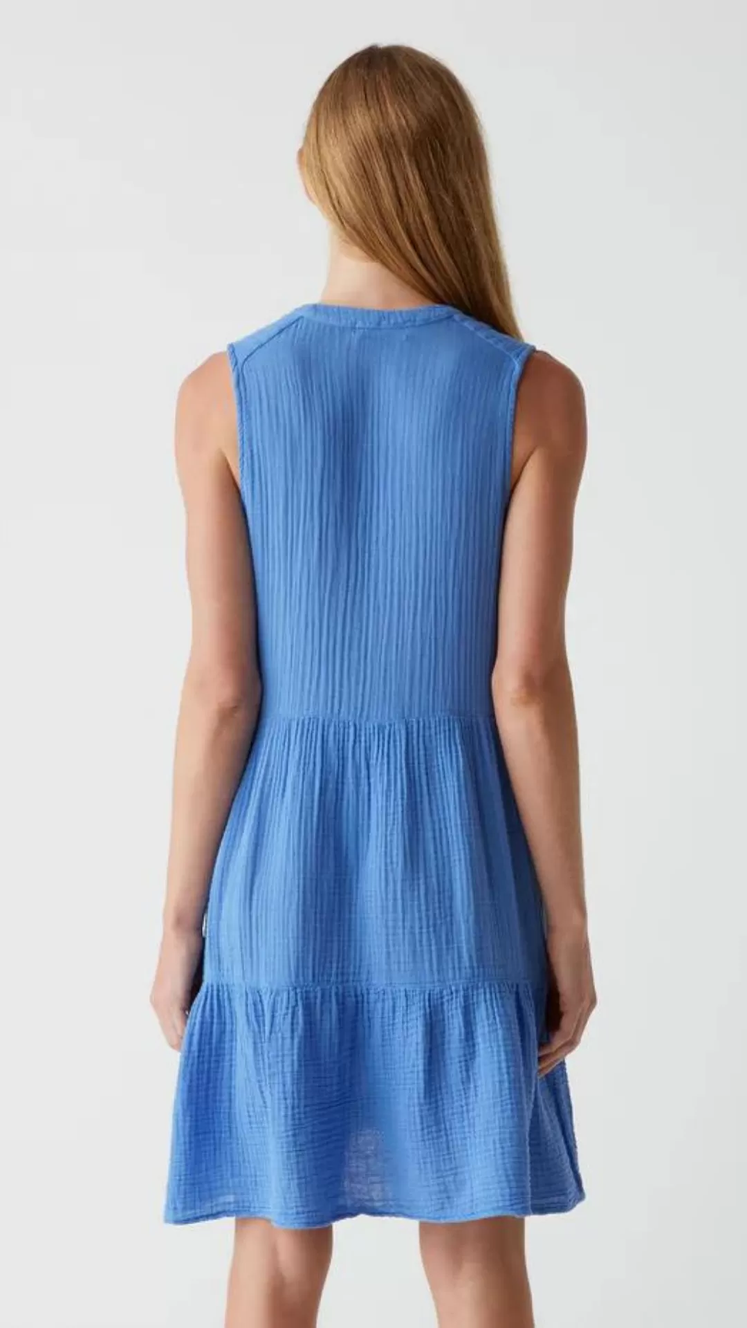 Daisy Gauze Dress - Salt Water