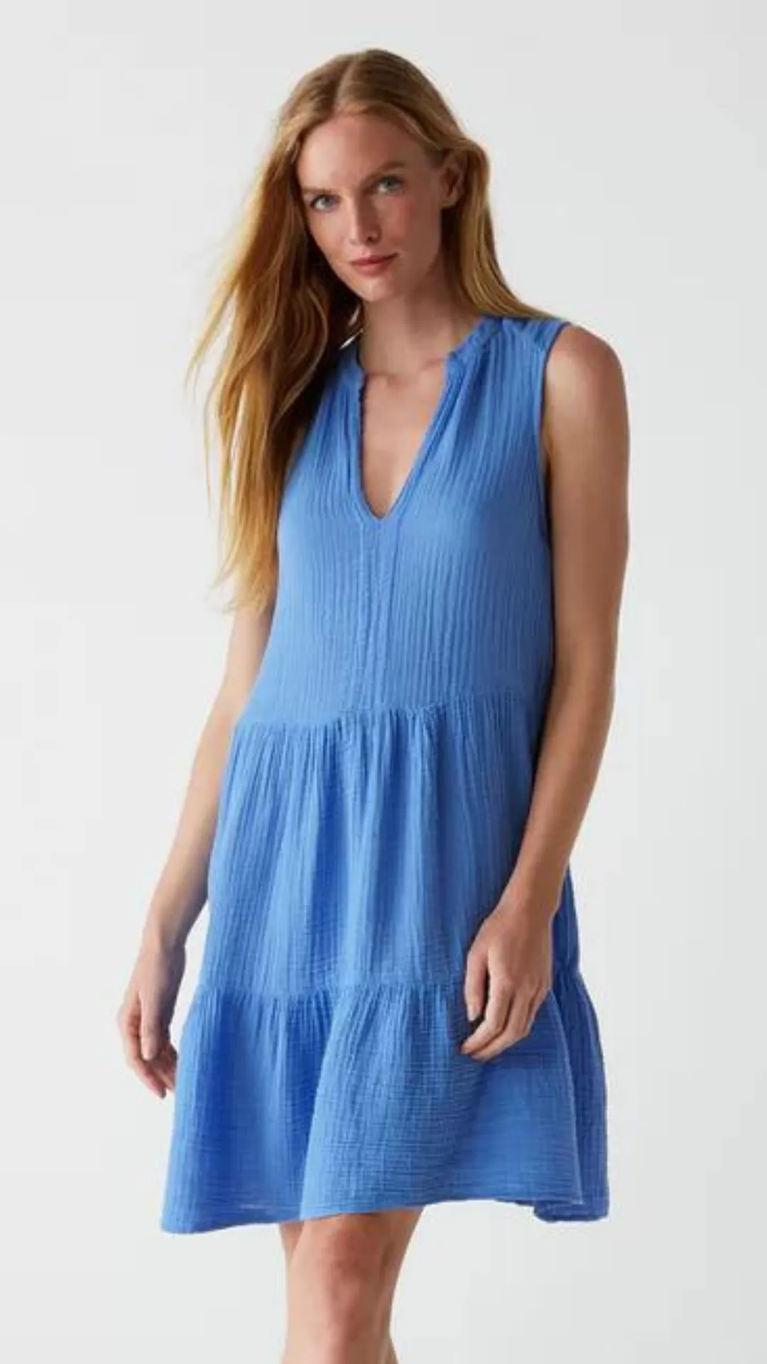 Daisy Gauze Dress - Salt Water