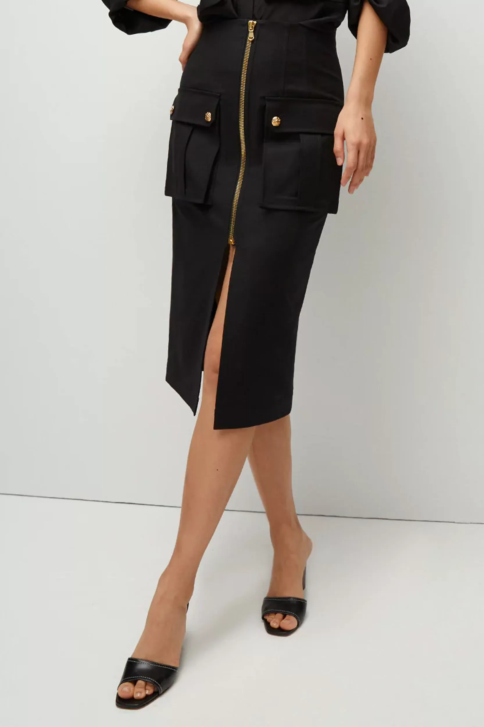 Dallas Cargo Skirt in Black