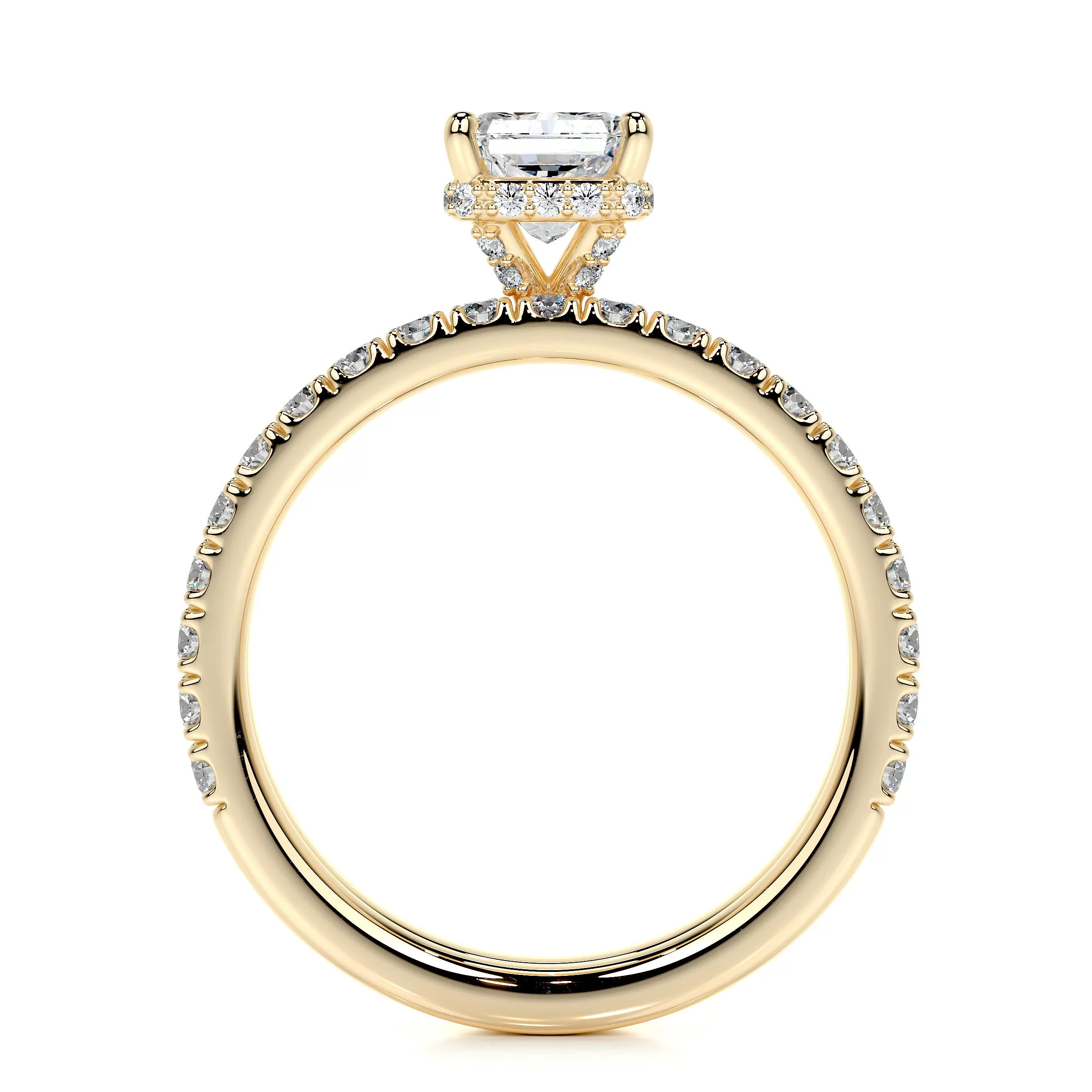 Deborah Lab Grown Diamond Bridal Set -18K Yellow Gold