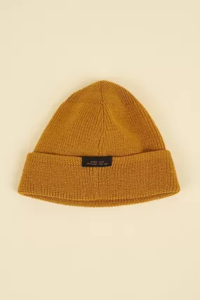 Dehen Wool Knit Watch Cap - Old Gold