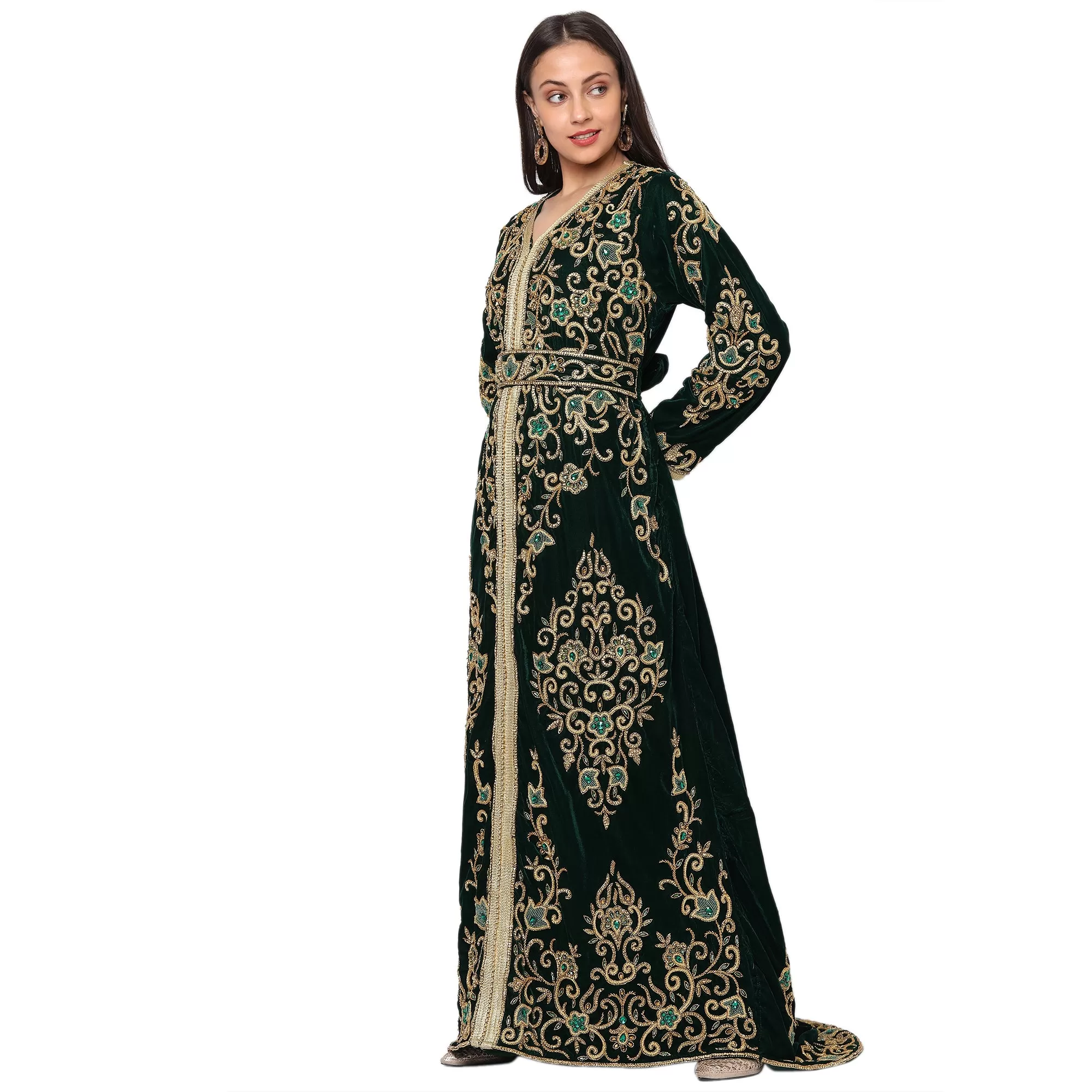 Designer Maxi Long Sleeve Kaftan