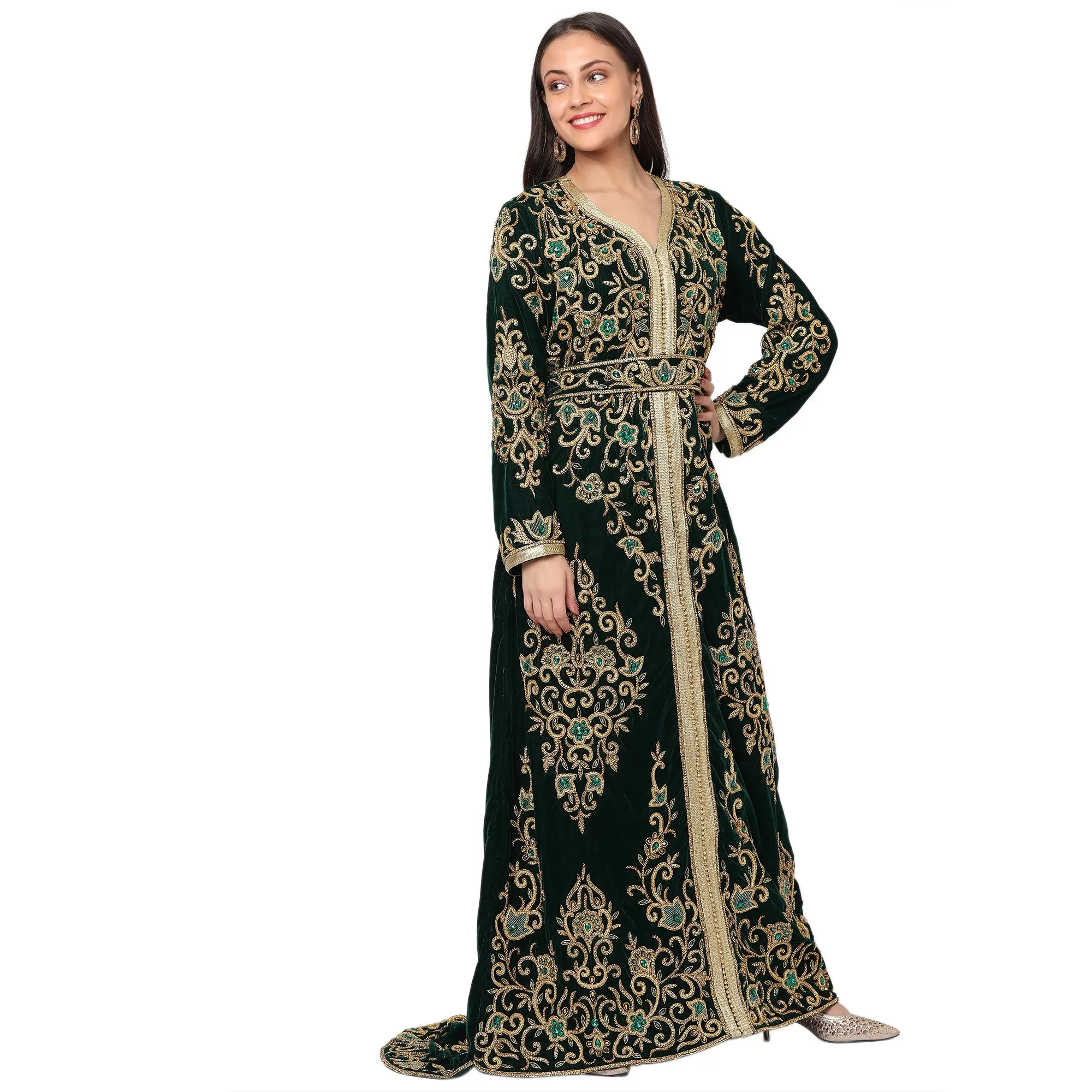 Designer Maxi Long Sleeve Kaftan