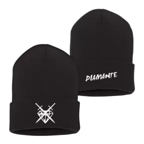 DIAMANTE LOGO BEANIE