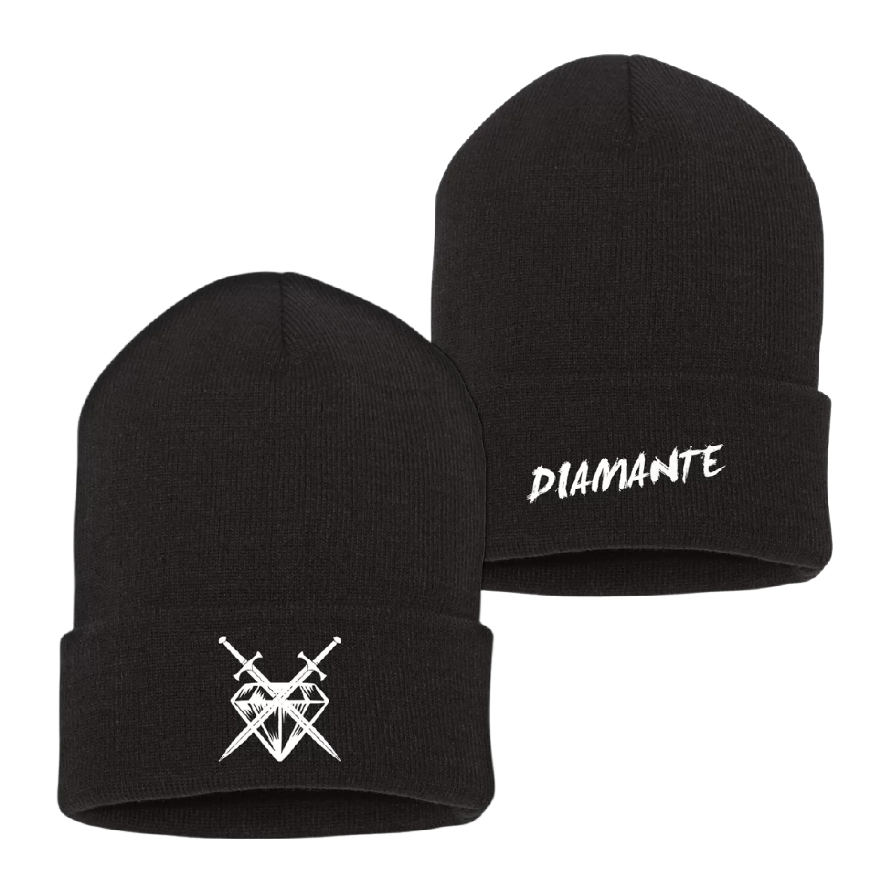 DIAMANTE LOGO BEANIE