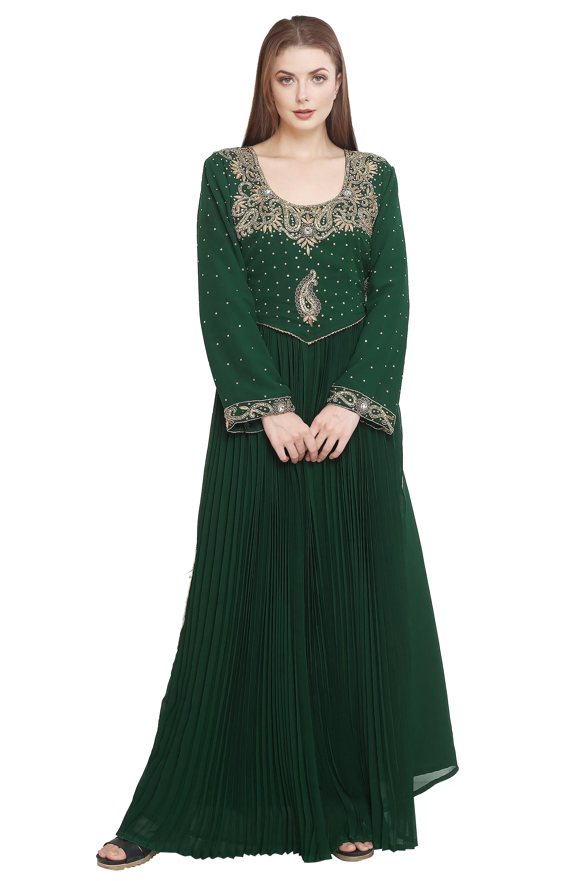 Djellaba Maxi Embroidered Gown