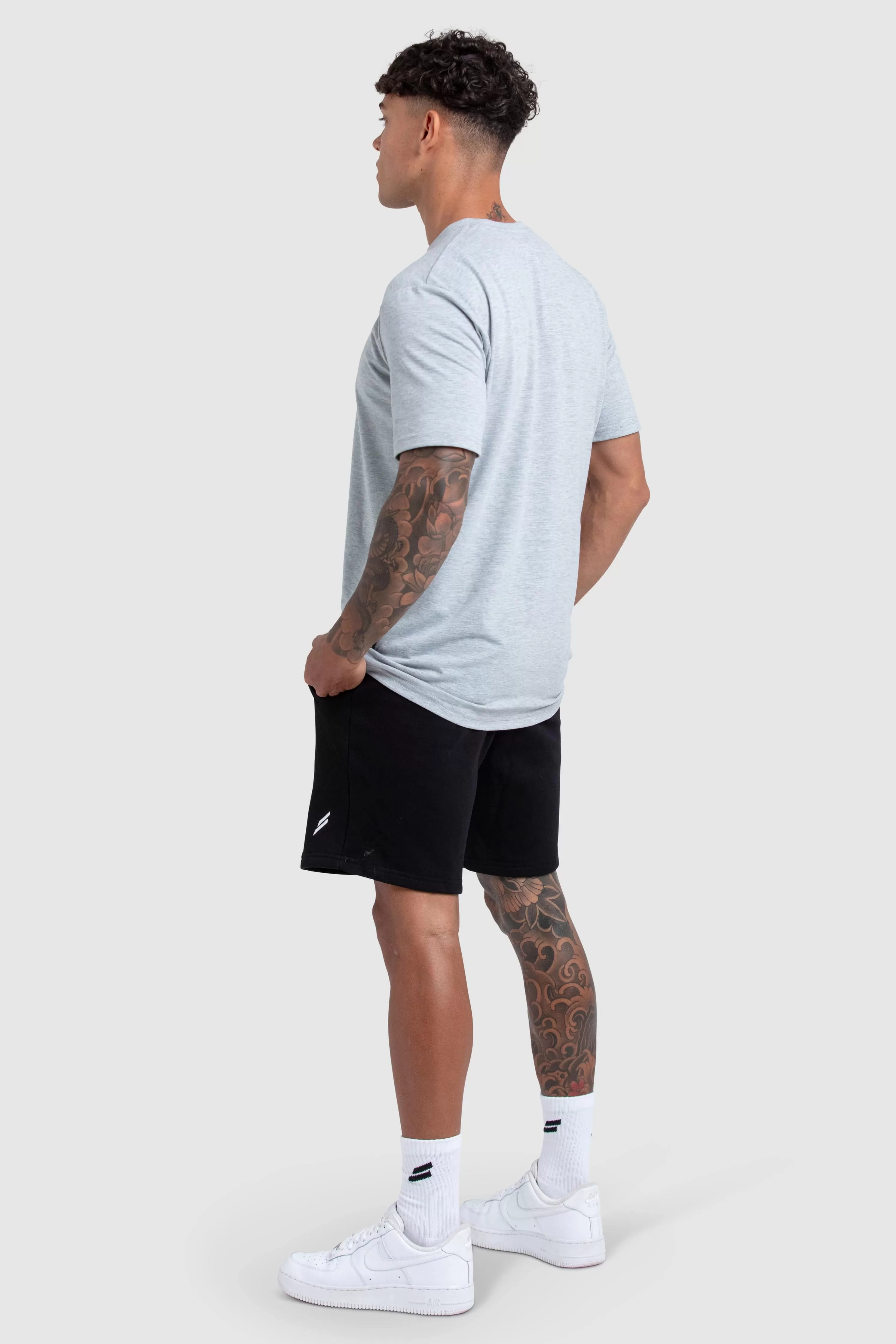 Essential Regular Fit Tee - Grey Marl