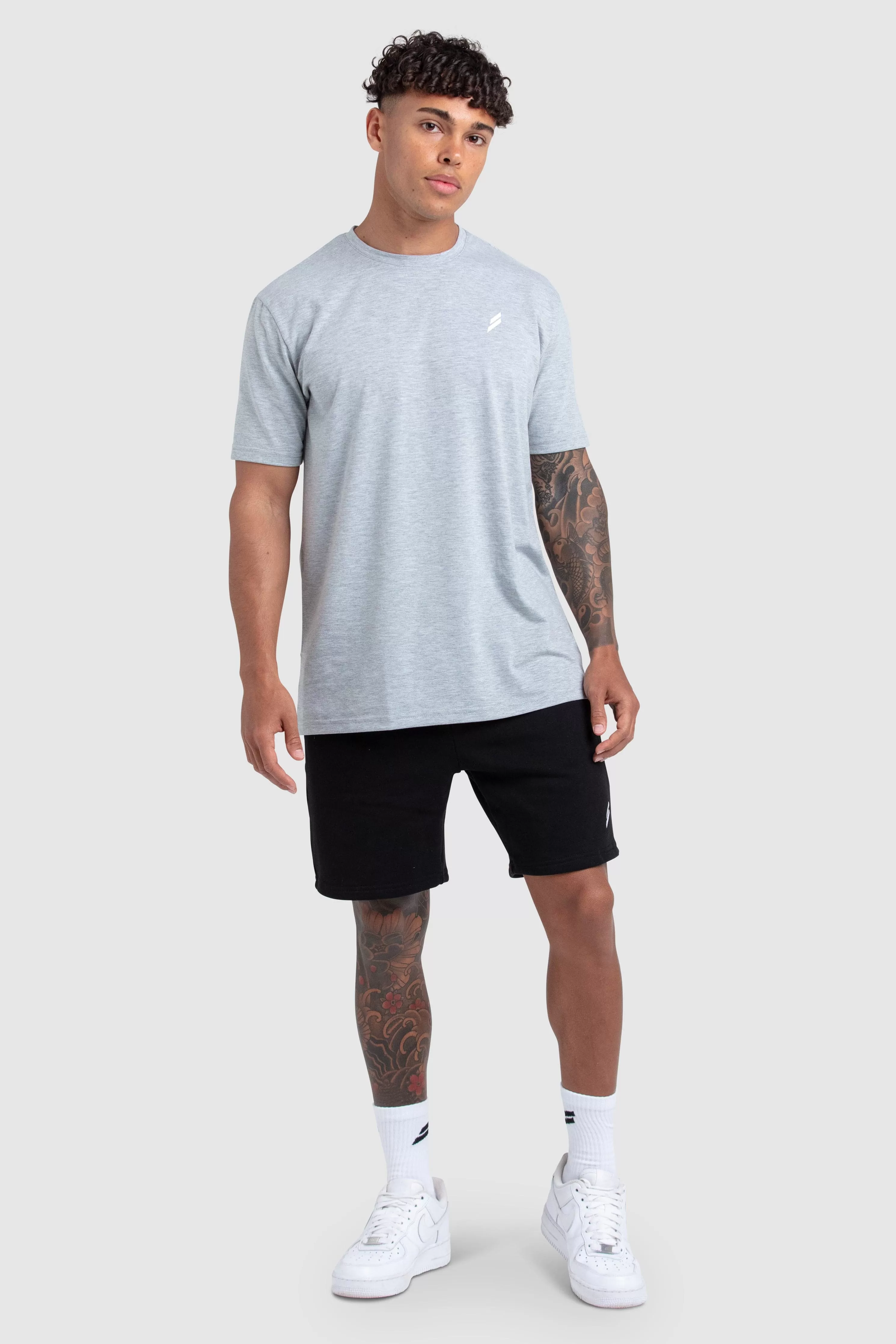 Essential Regular Fit Tee - Grey Marl