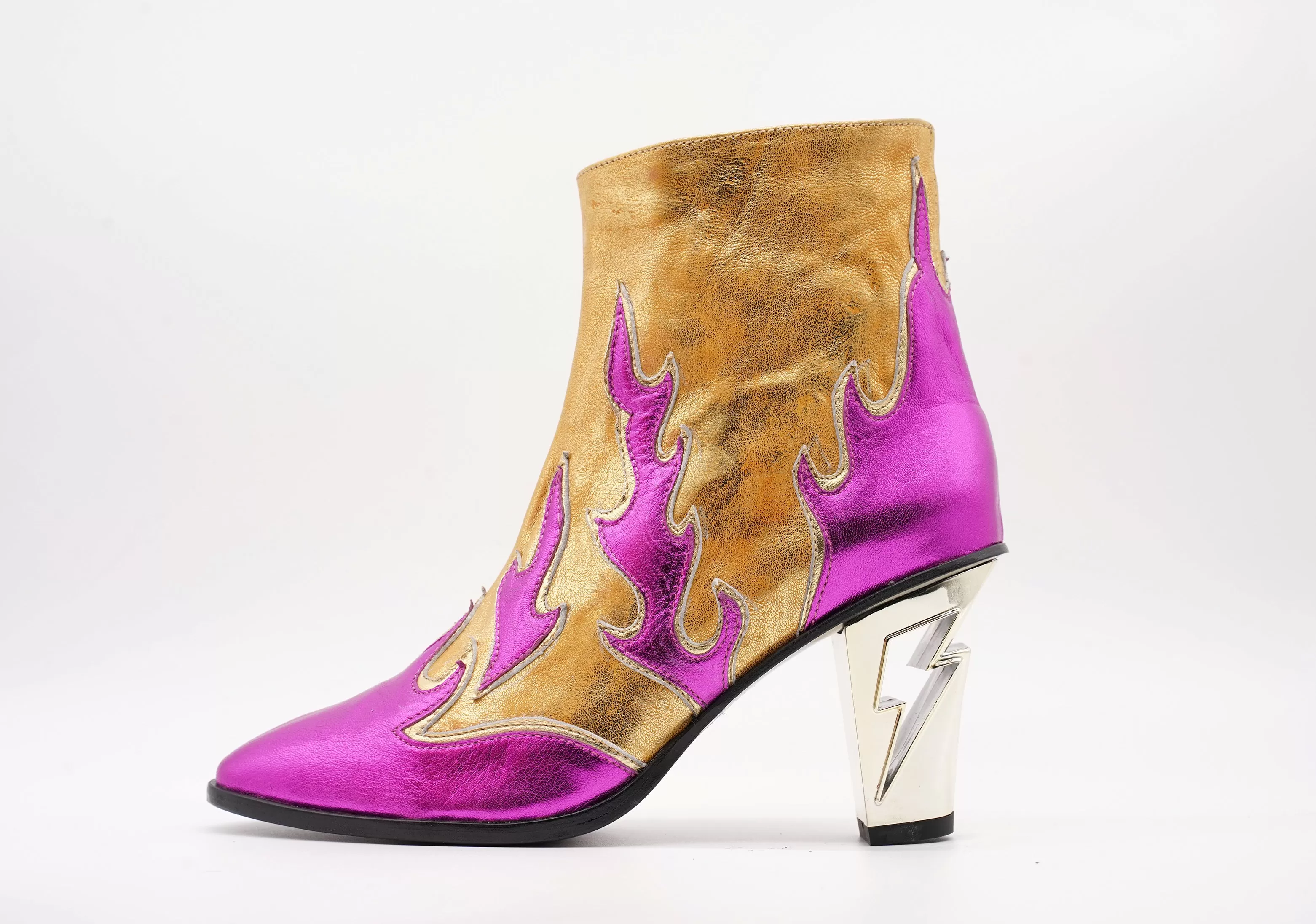 FLAME LIGHTNING HEEL BOOT - MADE TO ORDER