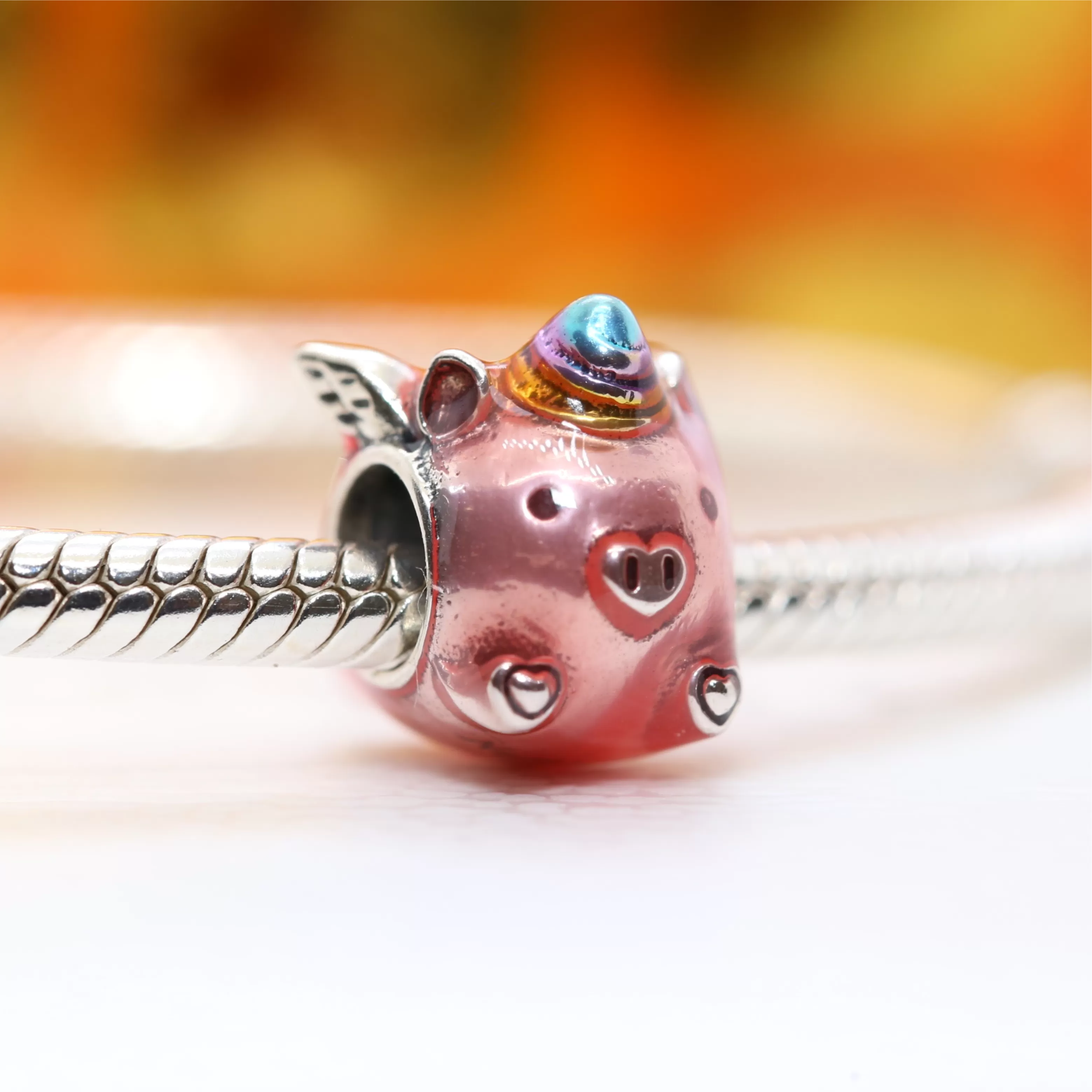 Flying Unicorn Pig Charm 792573C01