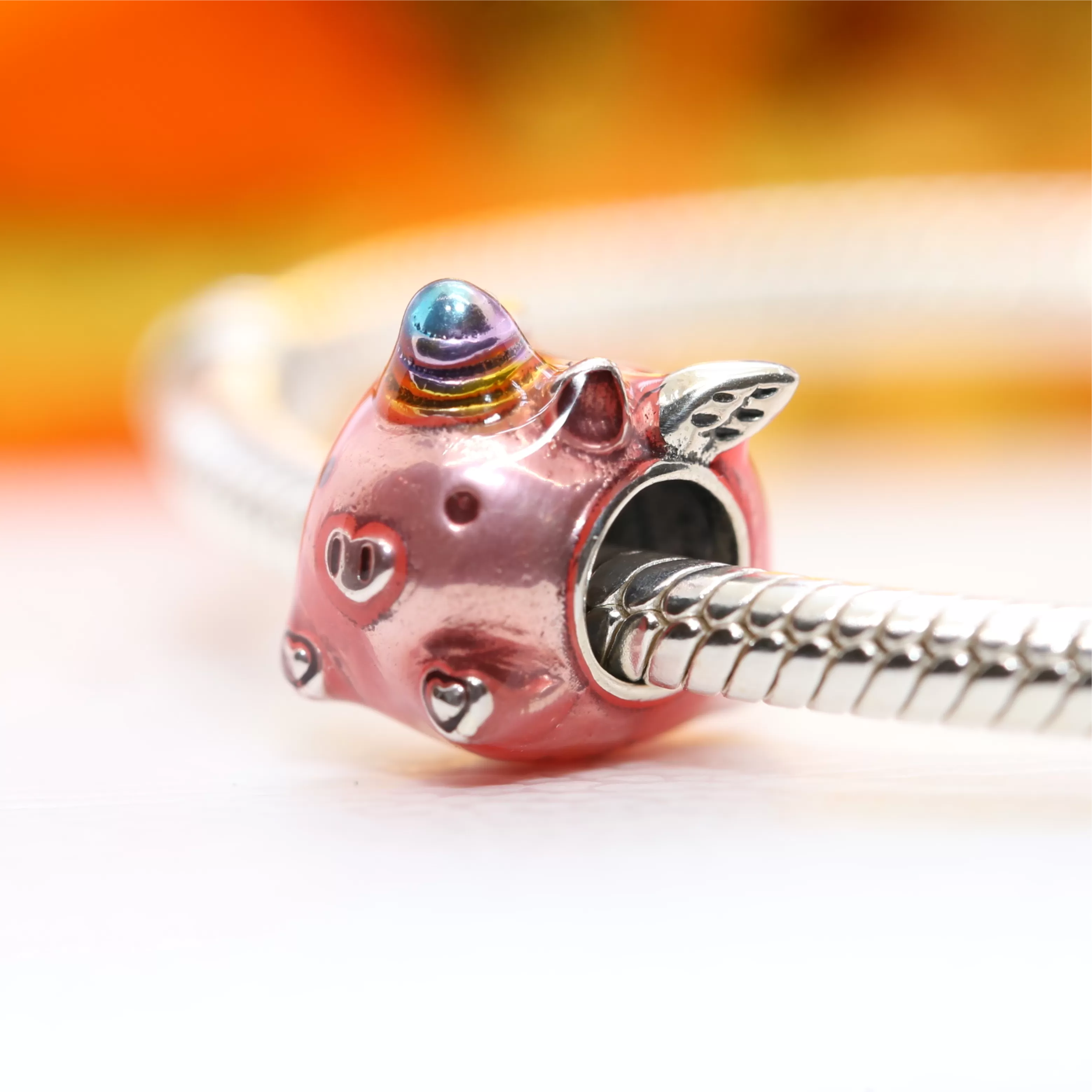 Flying Unicorn Pig Charm 792573C01