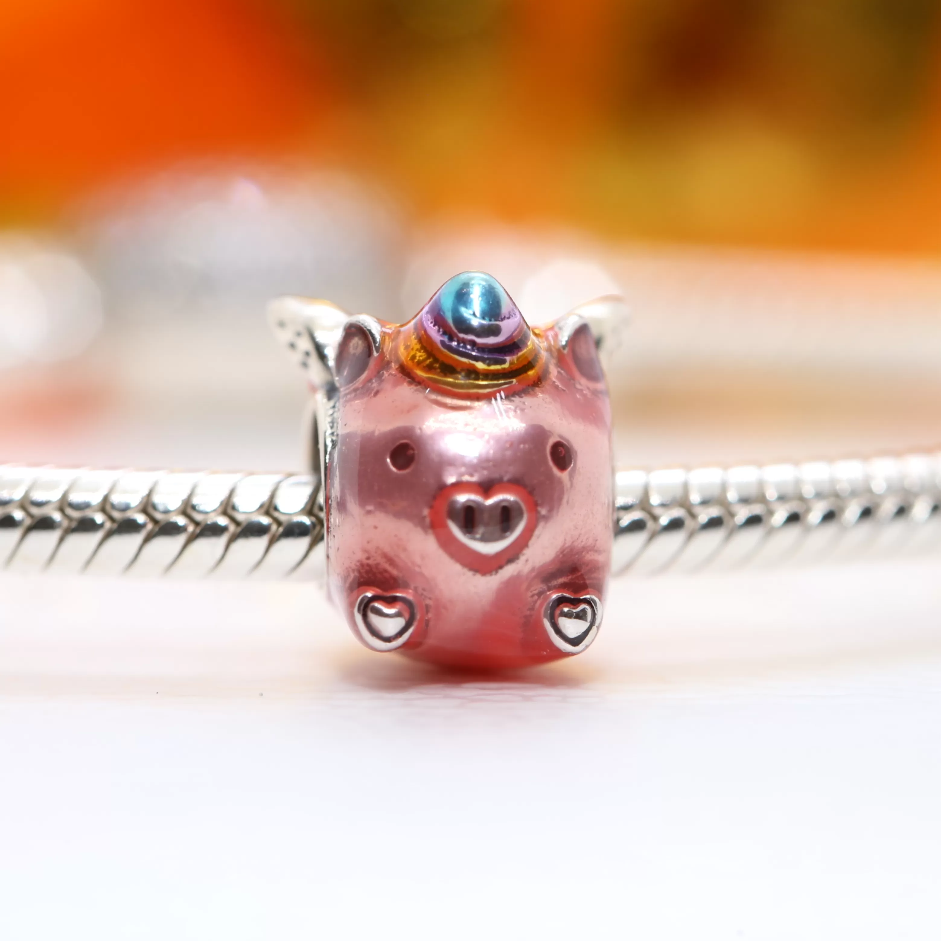 Flying Unicorn Pig Charm 792573C01