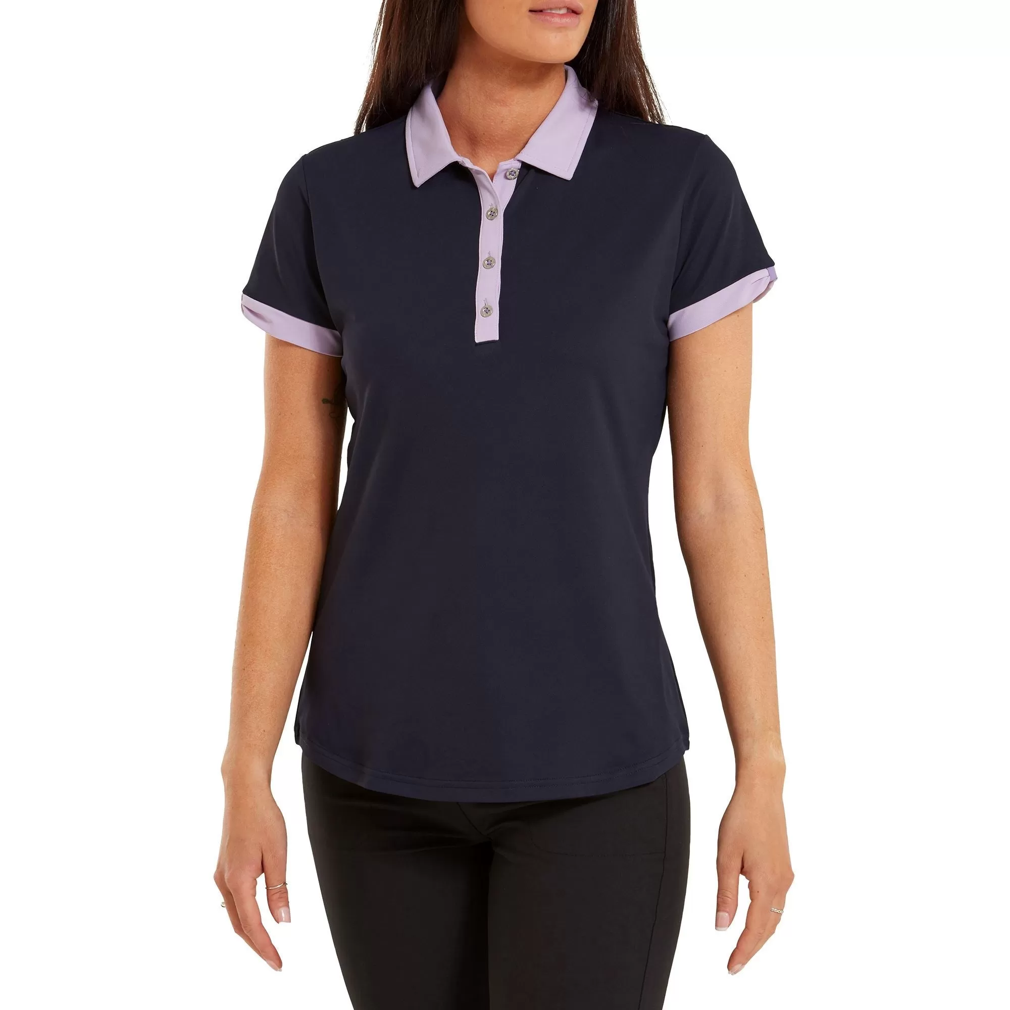 Footjoy Polo Piqué Uni 2023 NAVY Pink