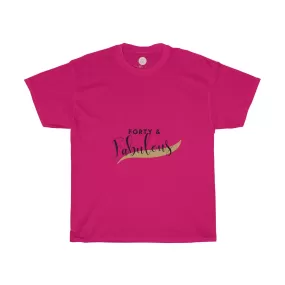 Forty & Fabulous Tee| 40 Birthday Girl Tee