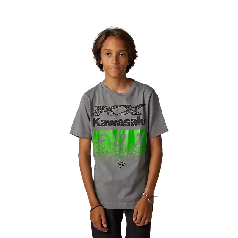 Fox Youth Fox x Kawasaki Tee Heath Graphite Grey