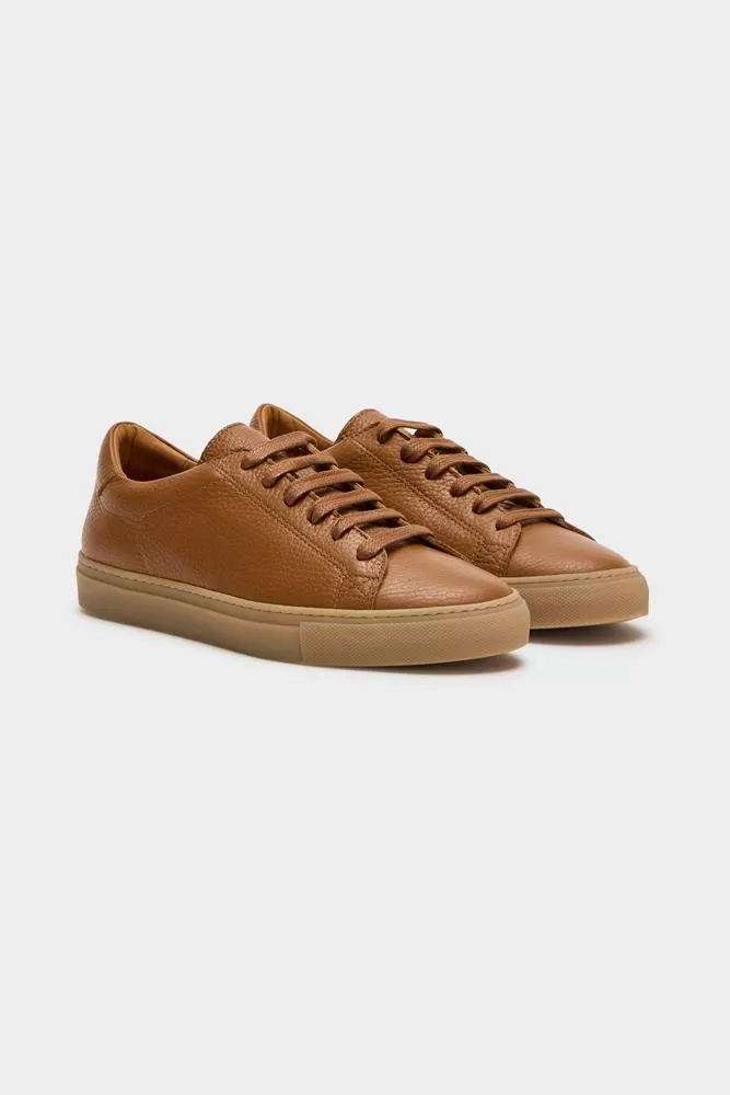 GCV2 Low Sneaker - Tan Leather with Natural